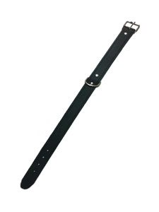 COLLAR CUERO LISO 50 cm. NEGRO